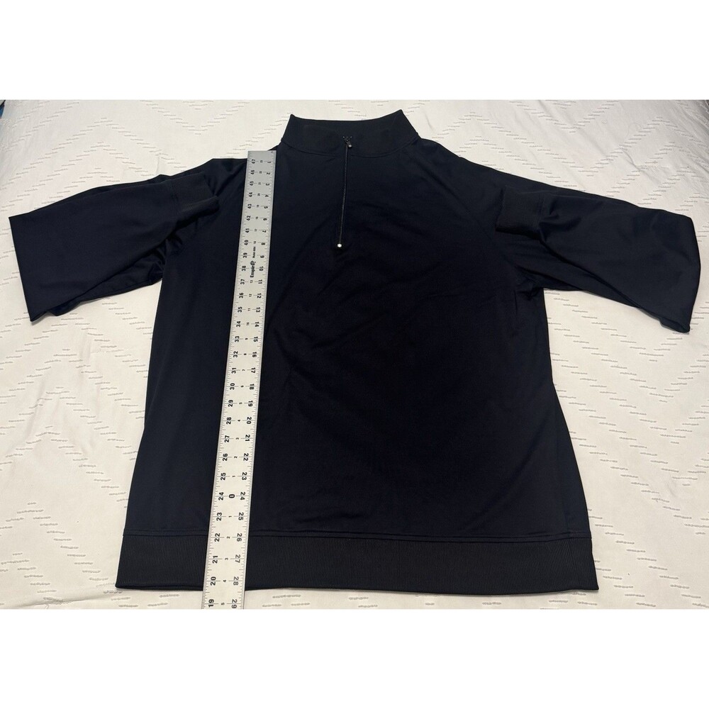 Footjoy Sweater Men’s XL Black Golf Quarter Zip Pullover Performance Gym Work - Picture 5 of 6